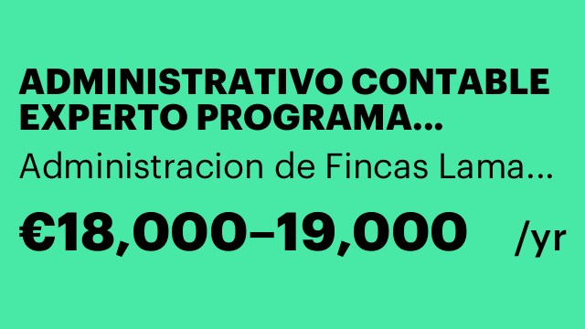 ADMINISTRATIVO CONTABLE EXPERTO PROGRAMA GESFINCAS