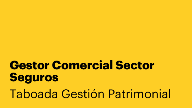 Gestor Comercial Sector Seguros