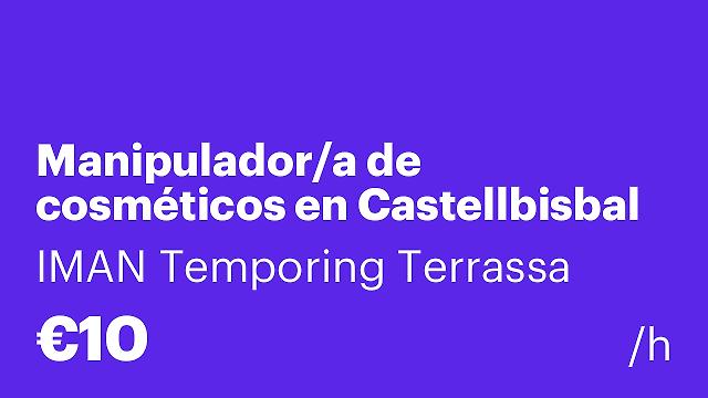 Manipulador/a de cosméticos en Castellbisbal