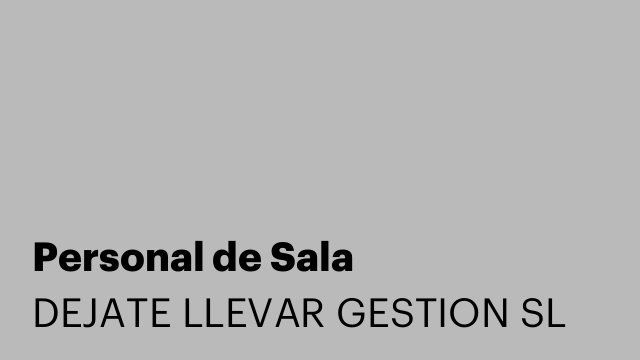 Personal de Sala