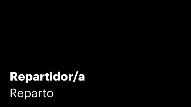 Repartidor/a
