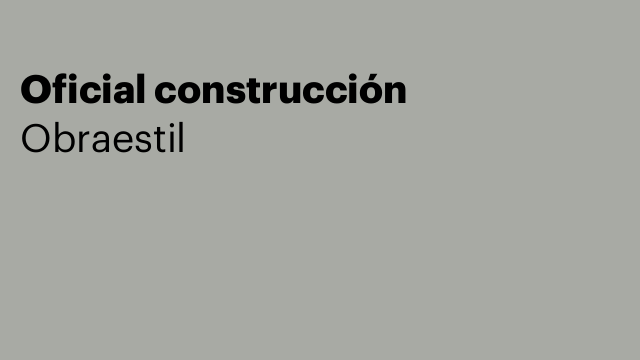 Oficial construcción