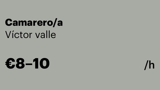 Camarero/a