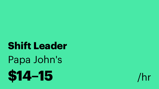 Shift Leader