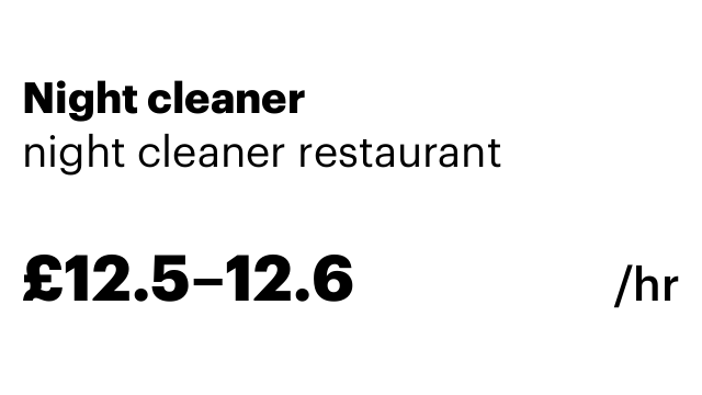 Night cleaner