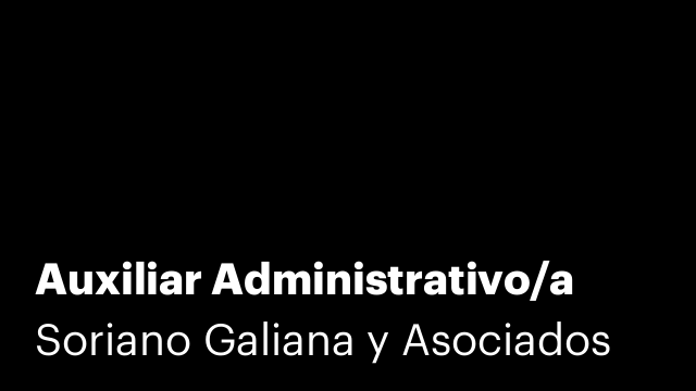 Auxiliar Administrativo/a
