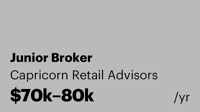 Junior Broker