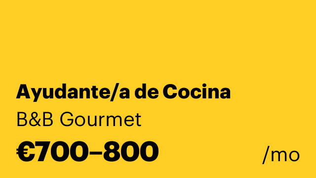 Ayudante/a de Cocina