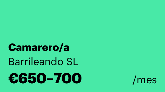 Camarero/a