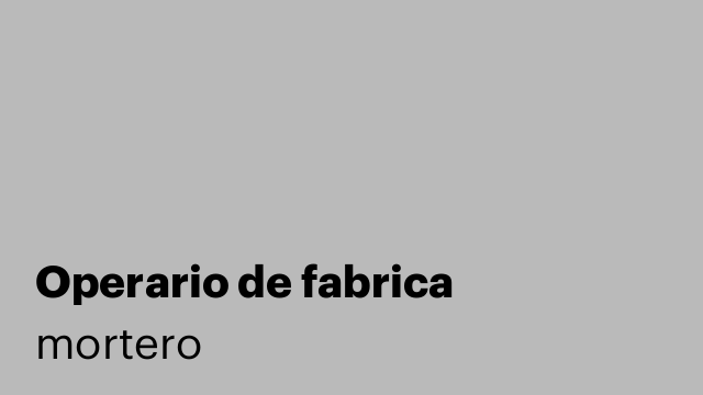 Operario de fabrica