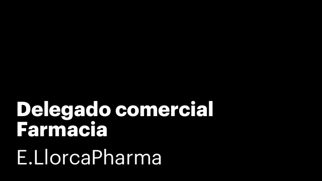 Delegado comercial Farmacia