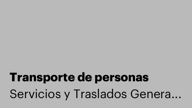 Transporte de personas