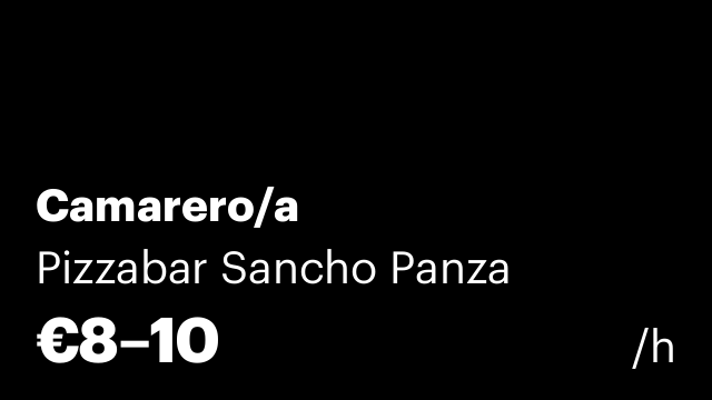 Camarero/a