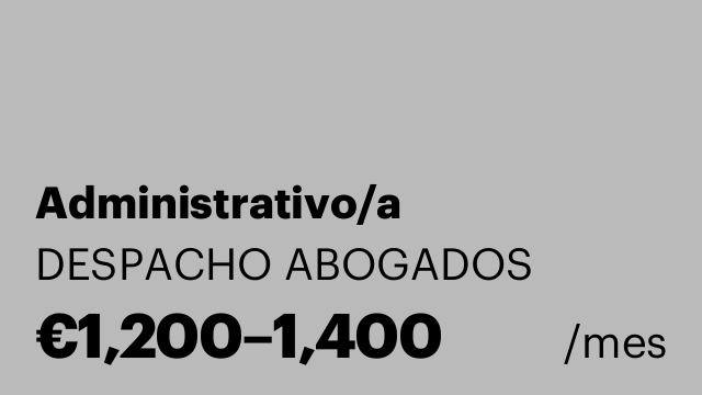 Administrativo/a