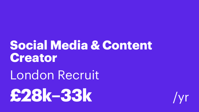 Social Media & Content Creator