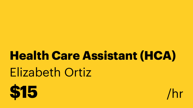 Health Care Assistant (HCA)