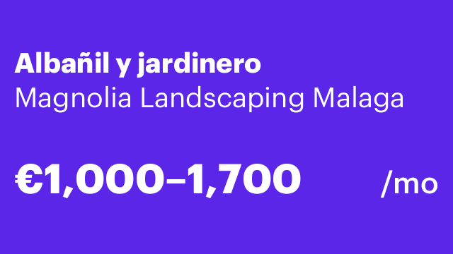 Albañil y jardinero