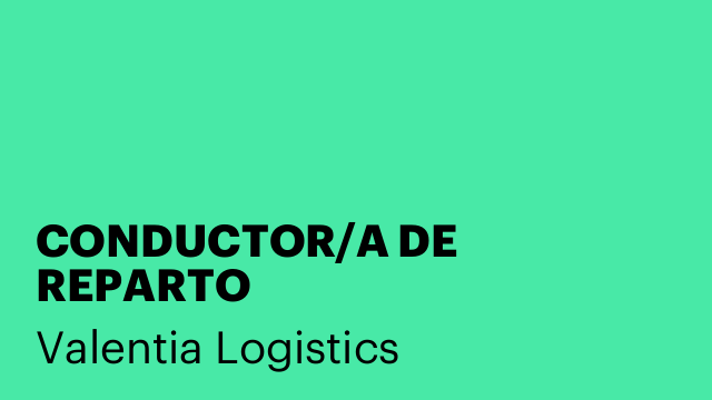 CONDUCTOR/A DE REPARTO