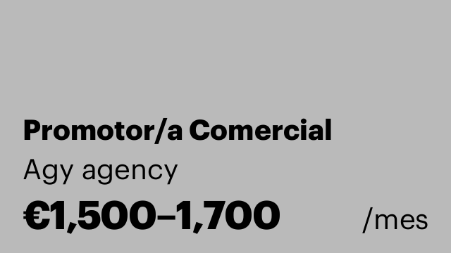 Promotor/a Comercial