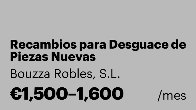 Recambios para Desguace de Piezas Nuevas
