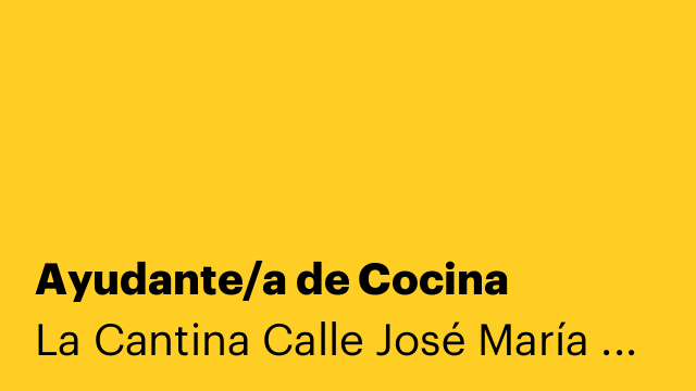 Ayudante/a de Cocina