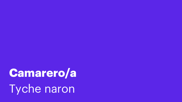 Camarero/a