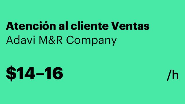 Atención al cliente Ventas