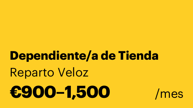 Dependiente/a de Tienda