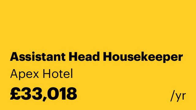 Assistant Head Housekeeper