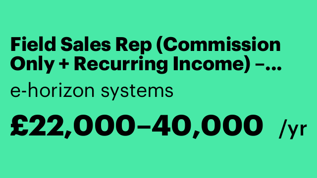 Field Sales Rep (Commission Only + Recurring Income) – Birmingham