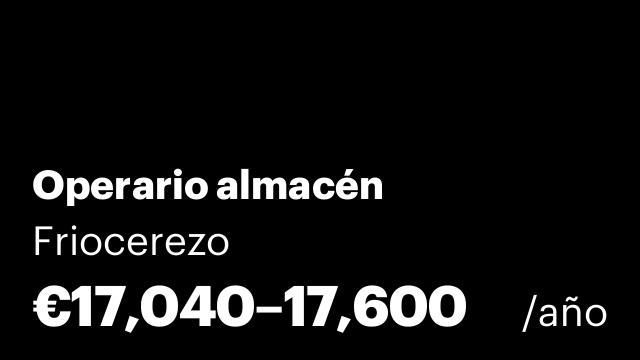 Operario almacén