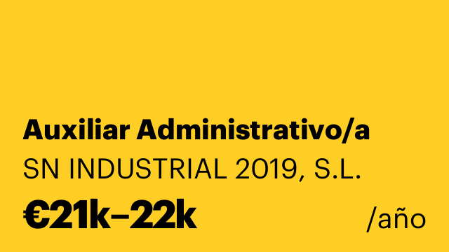 Auxiliar Administrativo/a