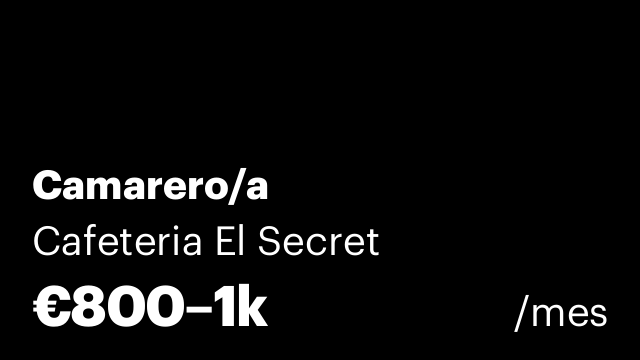 Camarero/a