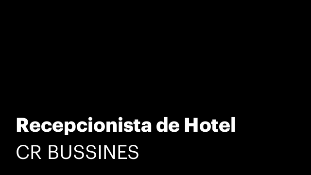 Recepcionista de Hotel