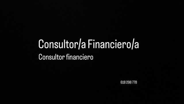 Consultor/a Financiero/a