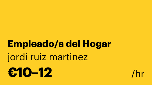Empleado/a del Hogar
