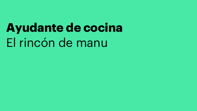Ayudante de cocina