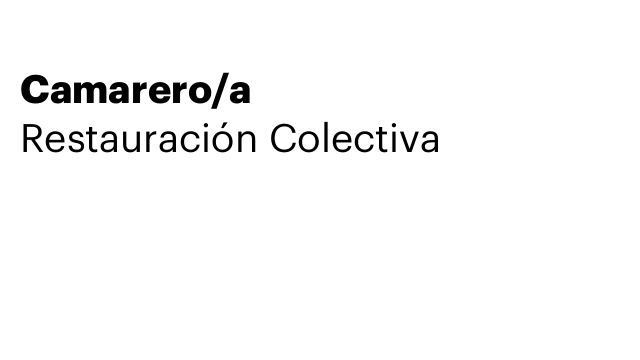 Camarero/a