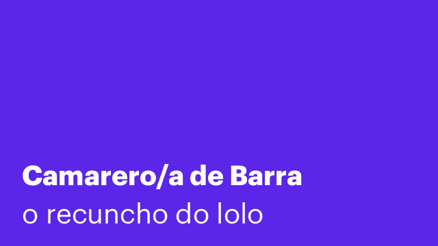 Camarero/a de Barra