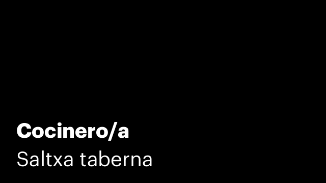 Cocinero/a