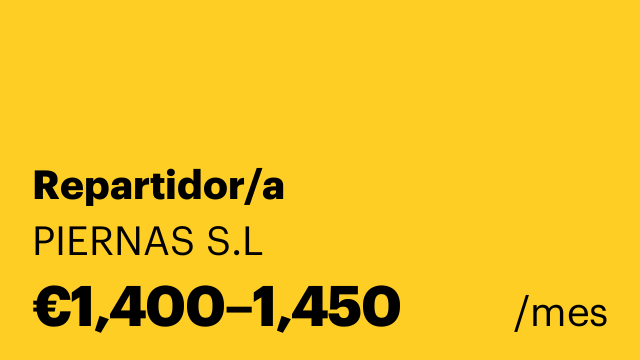 Repartidor/a