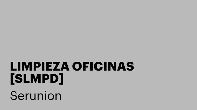 LIMPIEZA OFICINAS [SLMPD]