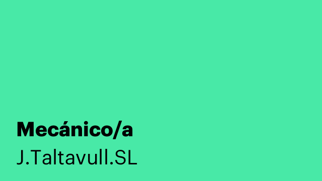 Mecánico/a