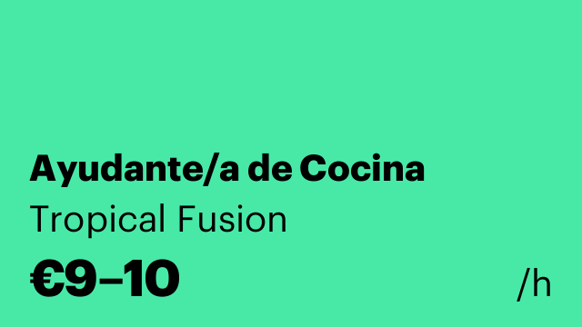 Ayudante/a de Cocina