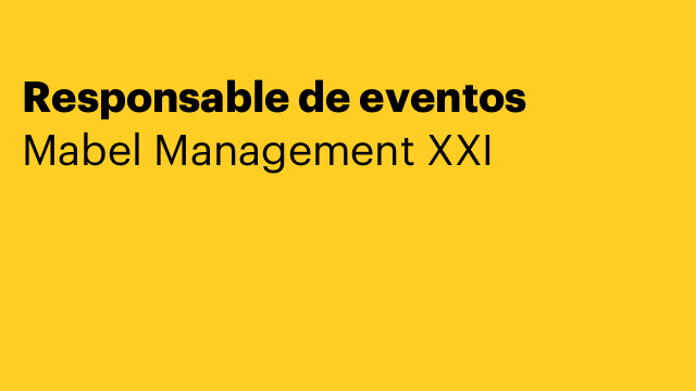 Responsable de eventos