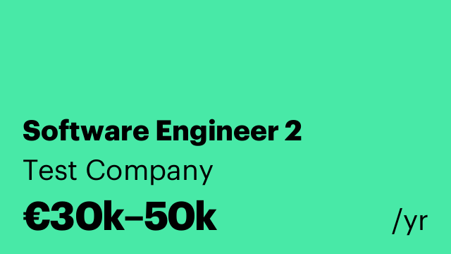 Software Engineer 2