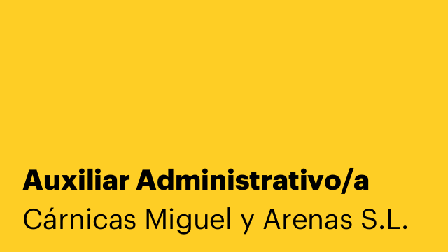 Auxiliar Administrativo/a