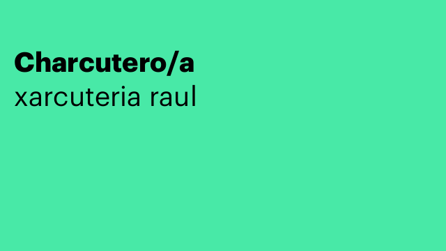Charcutero/a