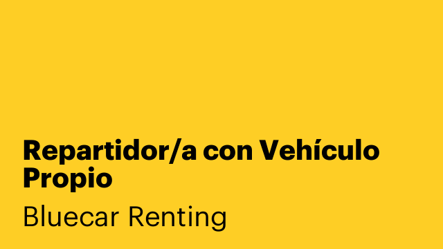 Repartidor/a con Vehículo Propio