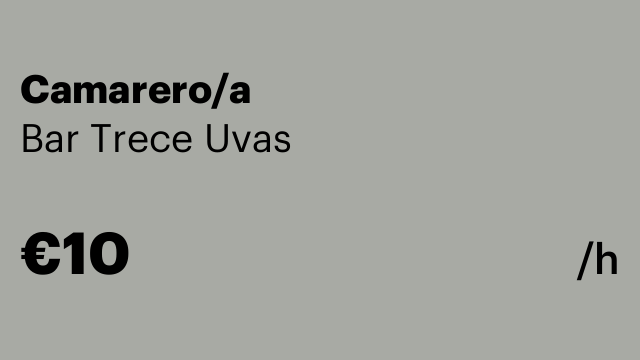 Camarero/a